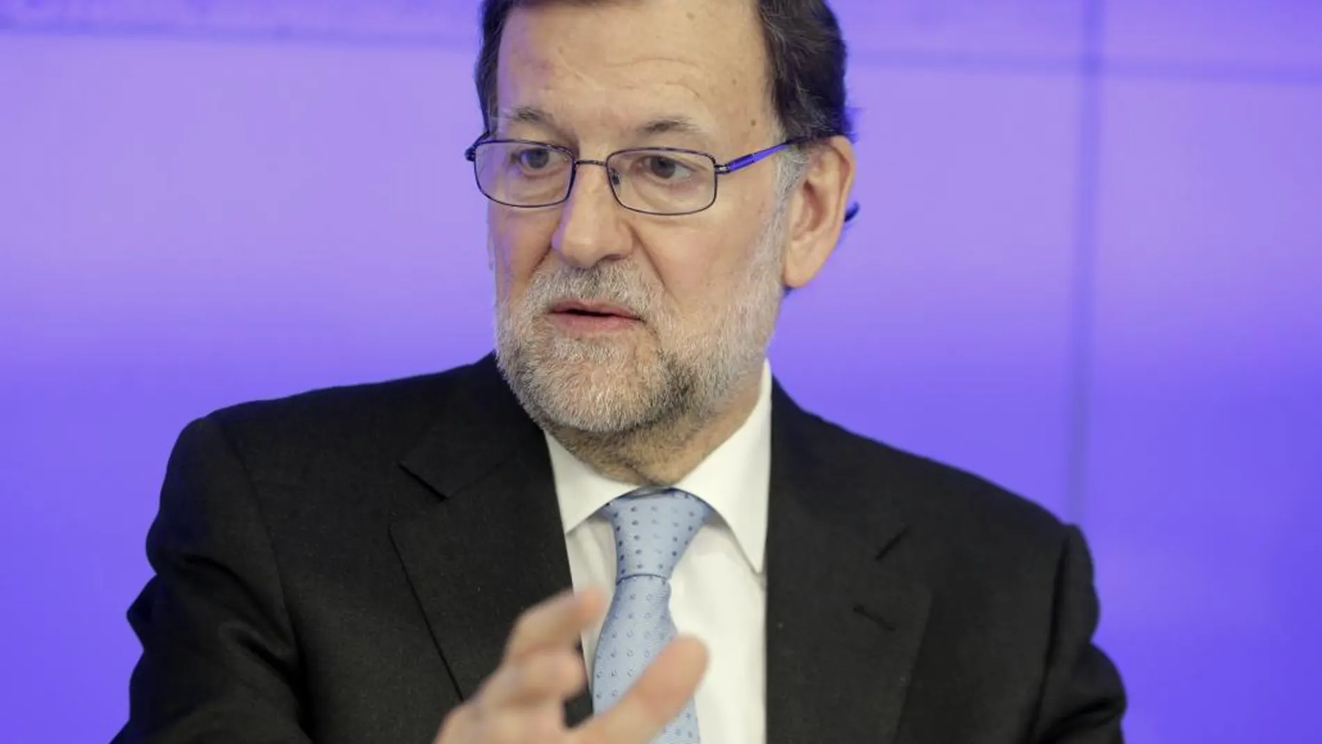El jefe del Gobierno y líder del PP, Mariano Rajoy