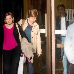 Forcadell, ayer, saliendo de la sede del Parlament