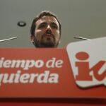 El candidato de IU a las elecciones, Alberto Garzón