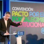 Xavier García Albiol precedió el discurso de Mariano Rajoy, ambos defendieron el proyecto del PP que garantiza la unidad de España