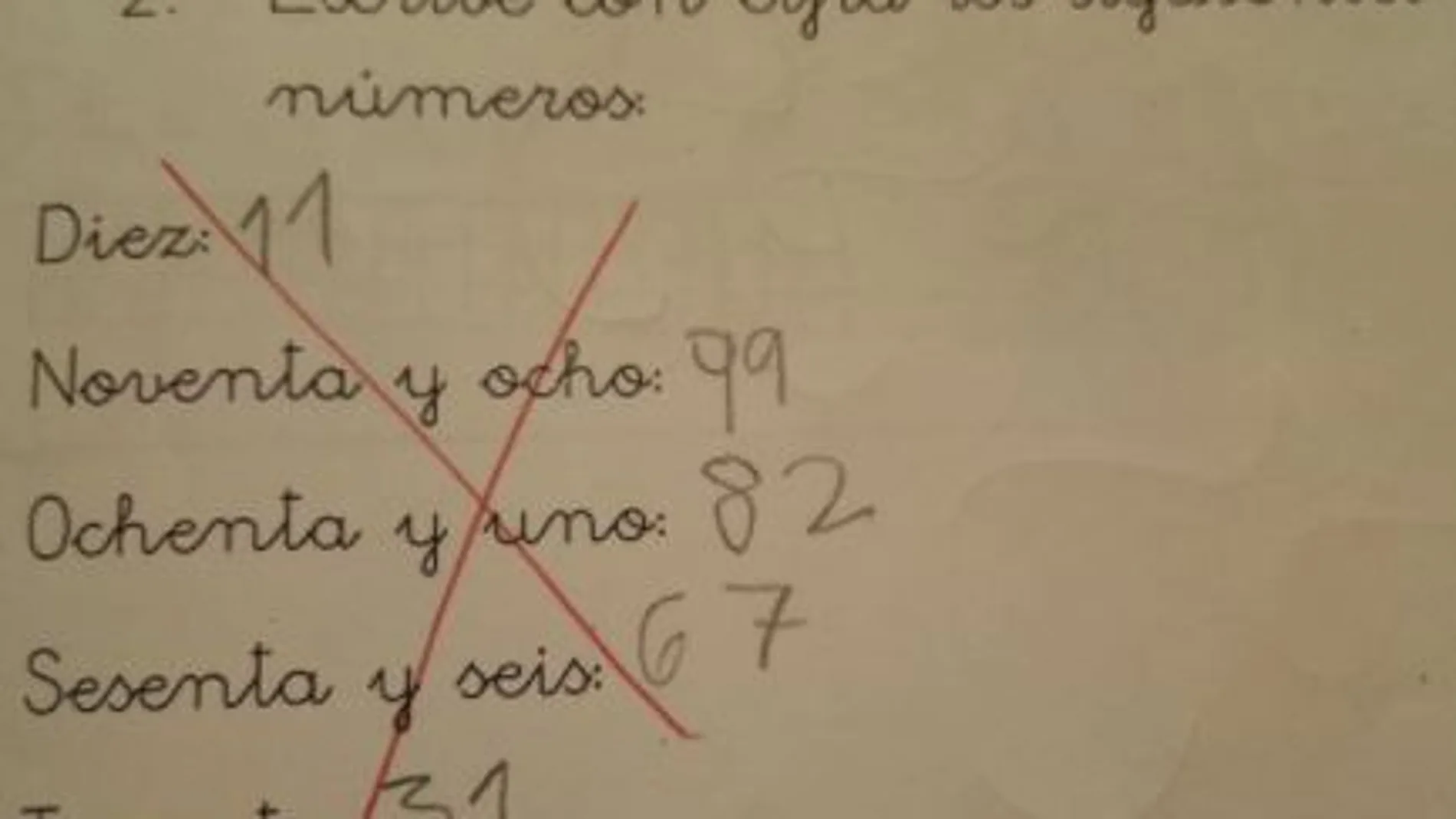 Un niño de siete años va más allá que su profesor y convierte un ejercicio normal en uno lógico