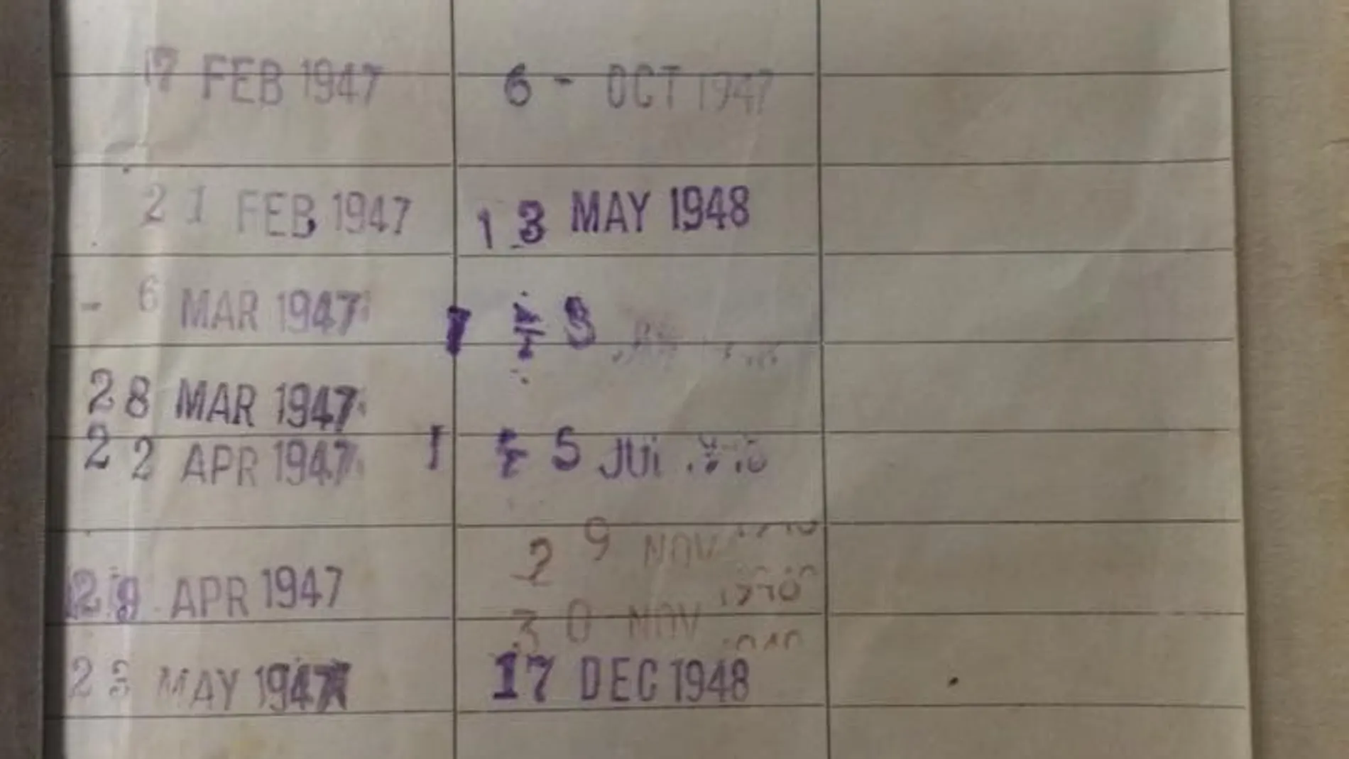 Ficha del libro en el que se puede ver la fecha en la que debía haber sido devuelto el libro