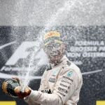 Lewis Hamilton, después de imponerse en el Gran Premio de Austria de 2016