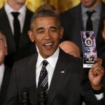 Barack Obama en un acto hoy en Washington.
