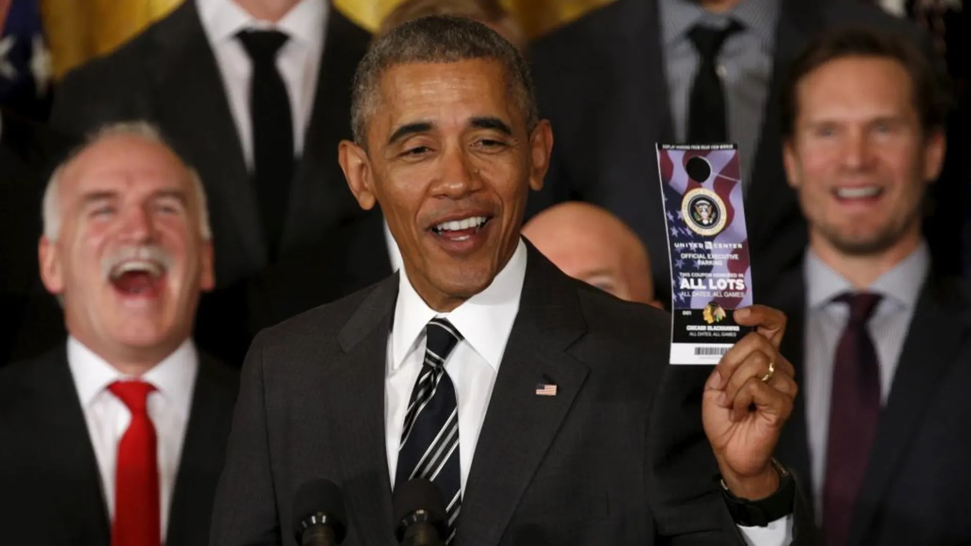 Barack Obama en un acto hoy en Washington.
