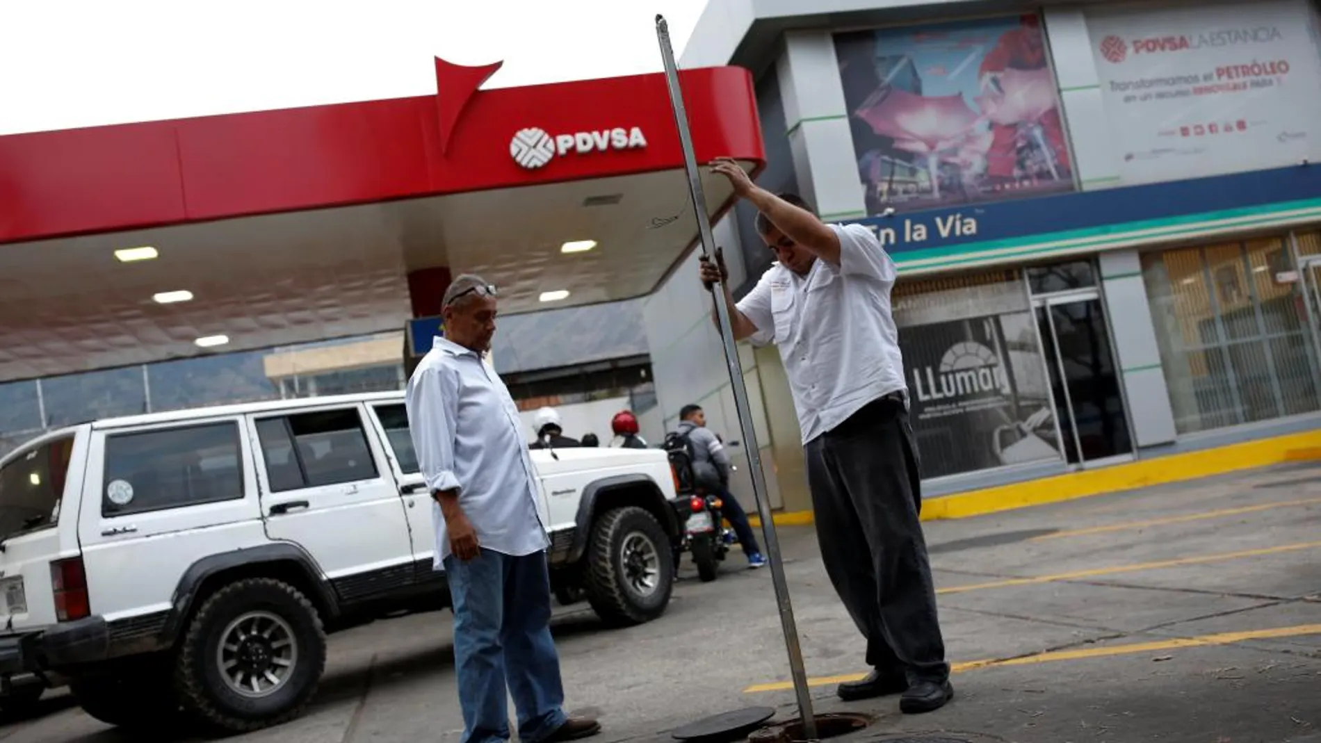 Estación de servicio de PDVSA, en Caracas