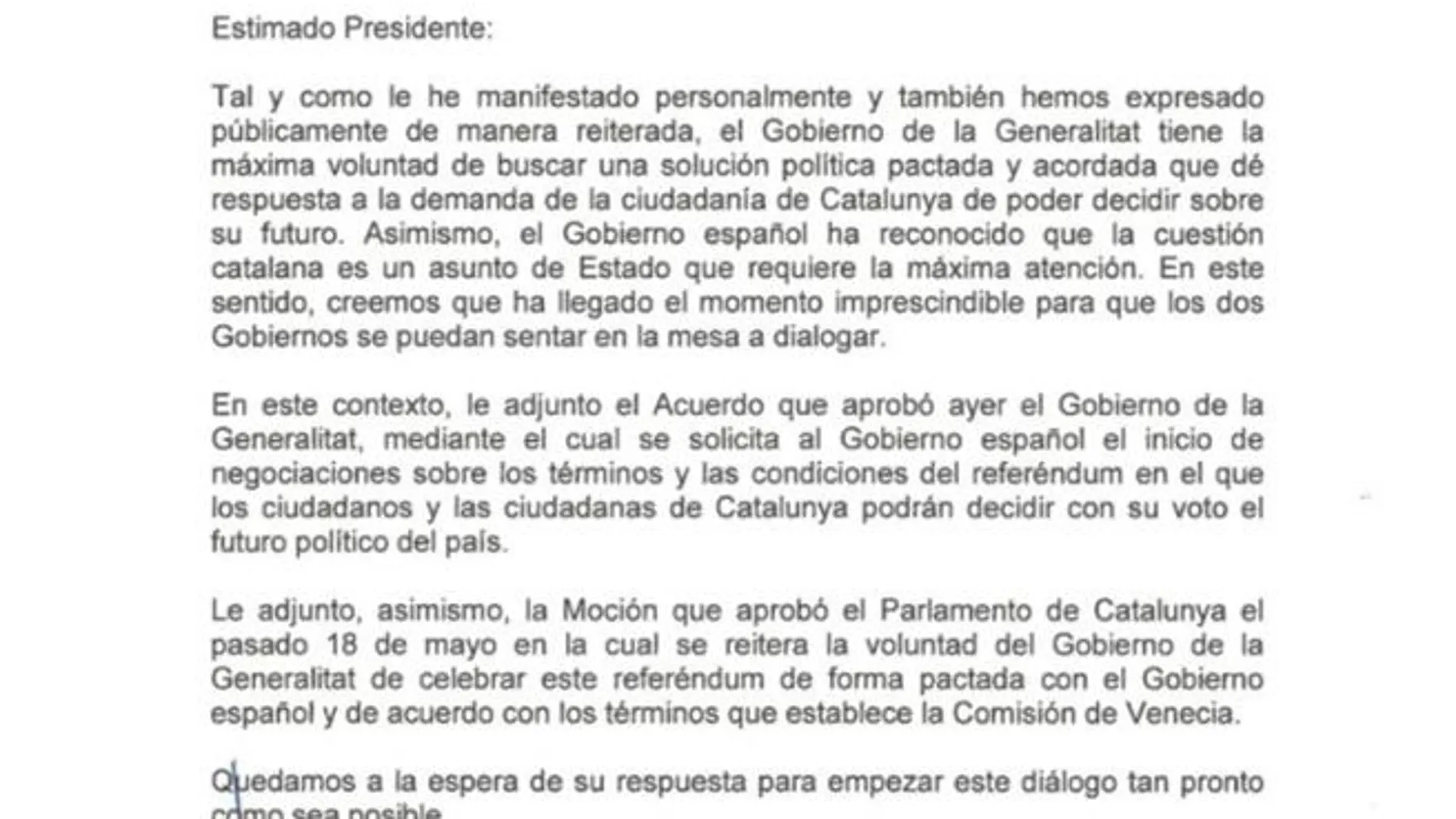 El presidente catalán, Carles Puigdemont