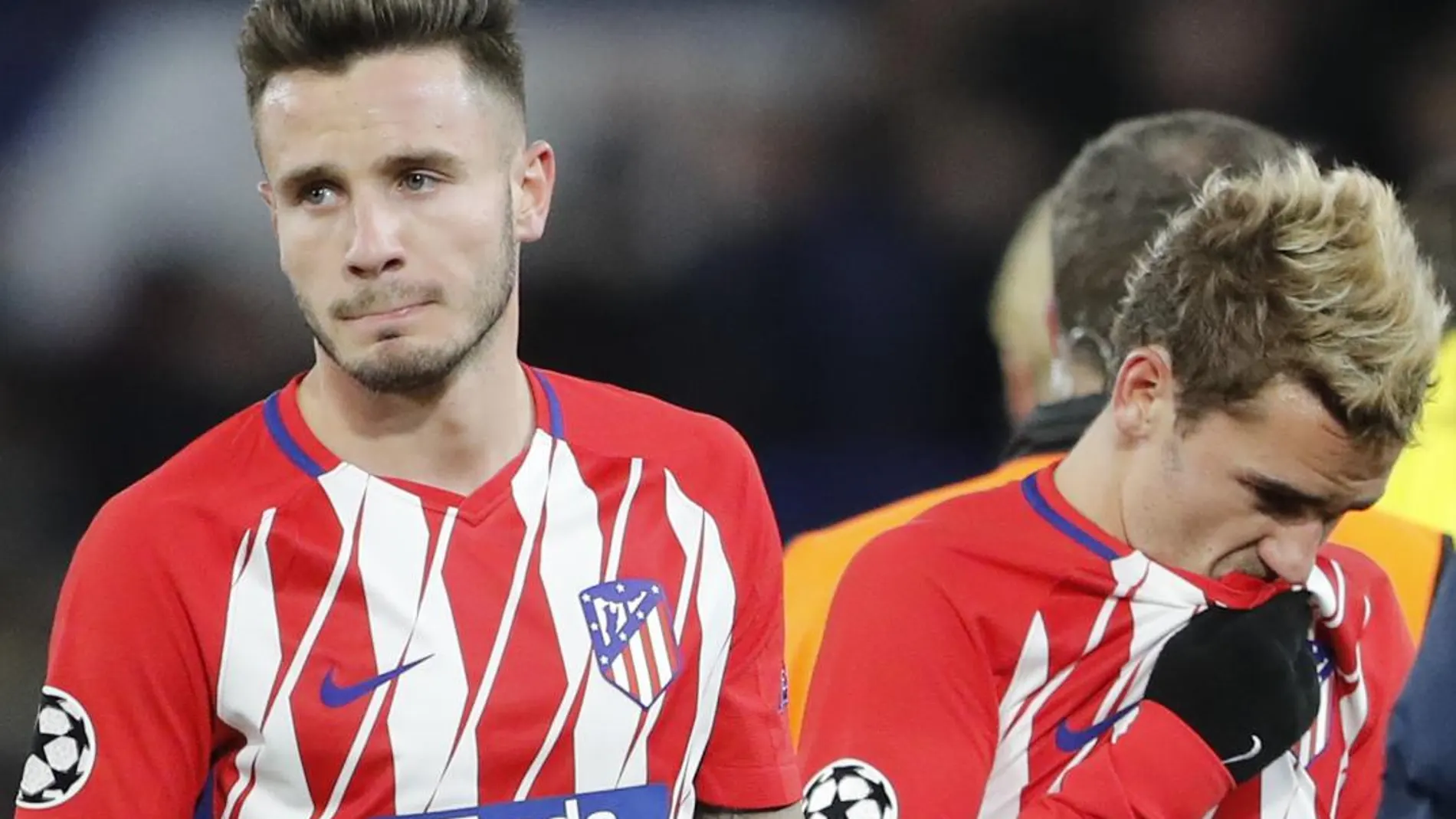 Saúl y Griezmann lamentan la eliminación del Atlético en Champions
