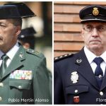 Los hasta ahora directores adjuntos de la Guardia Civil, Pablo Martín Alonso, y de la Policía Nacional, Florentino Villabona.