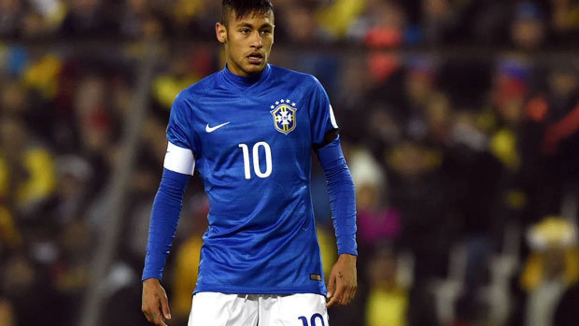 Neymar, durante el encuentro en el que fue expulsado