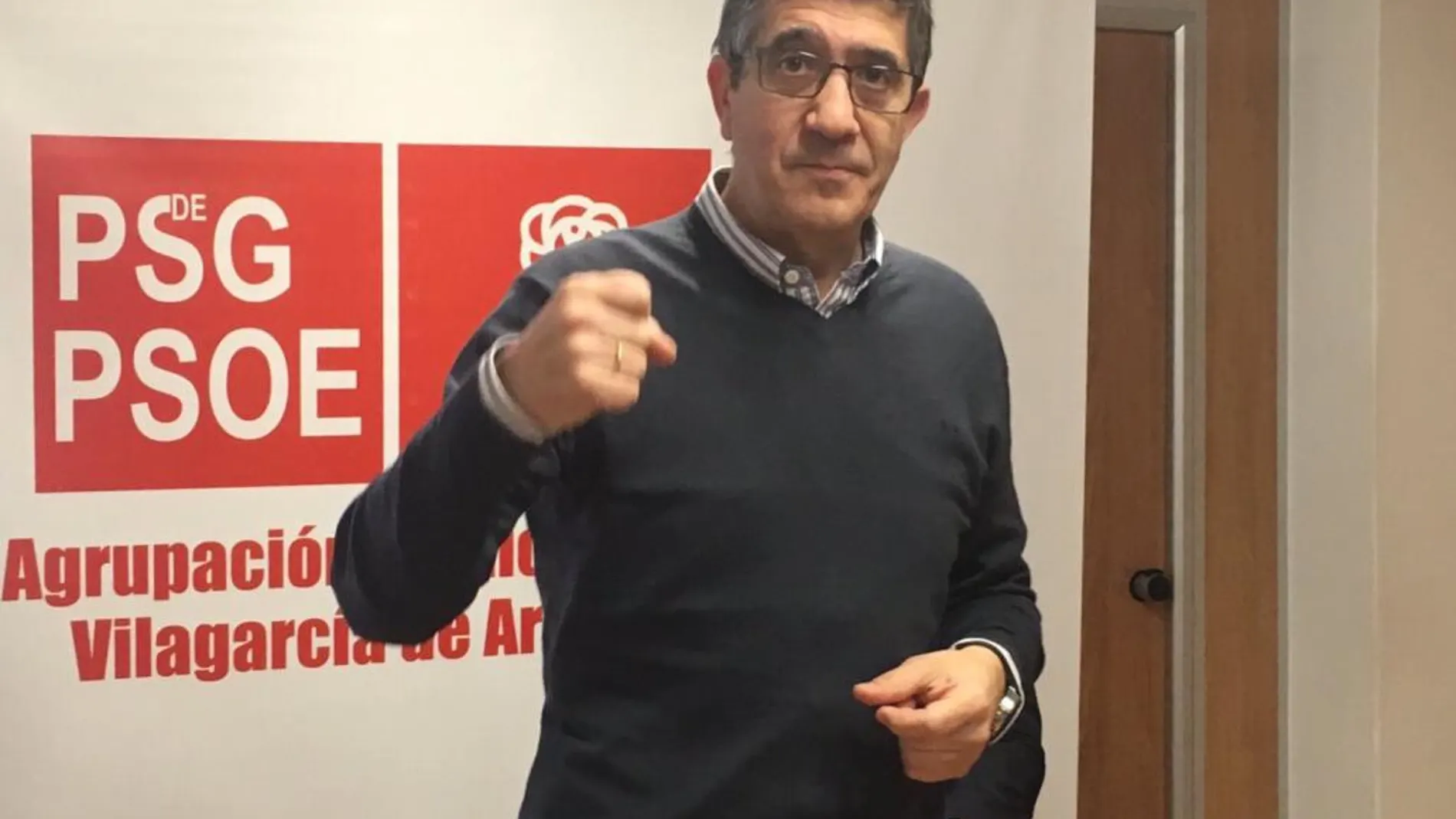 El candidato a la Secretaria General del PSOE Patxi López