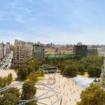 Así podría quedar la Plaza de España, según el proyecto ganador