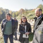 Josep Bort y Maria Josep Amigó visitaron junto al alcalde de Agullent, Jesús Pla, la zona afectada por el incendio de 2010