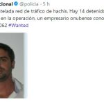 Imagen colgada en Twitter por la Policía Nacional