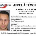 cartel de búsqueda de Abdeslam Salah