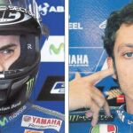 Los dos pilotos de Yamaha, durante las sesiones de entrenamientos libres disputadas ayer en el circuito Ricardo Tormo de Cheste