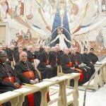 El Papa se dirigió ayer a los cardenales después de su retiro espiritual