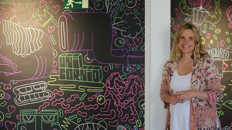Sofía Benjumea en uno de los rincones del Campus.