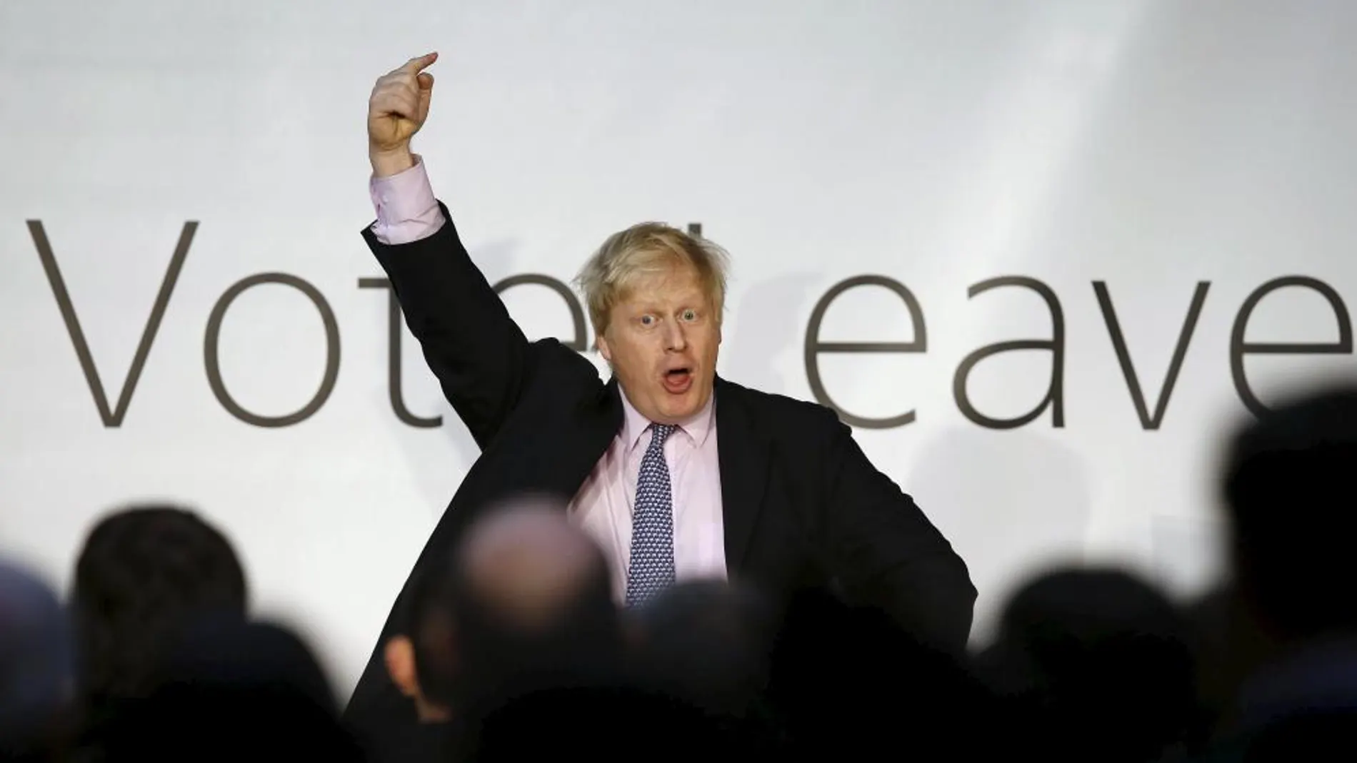 El alcalde de Londres, Boris Johnson, participa en un acto en contra de la Unión Europea en Manchester.