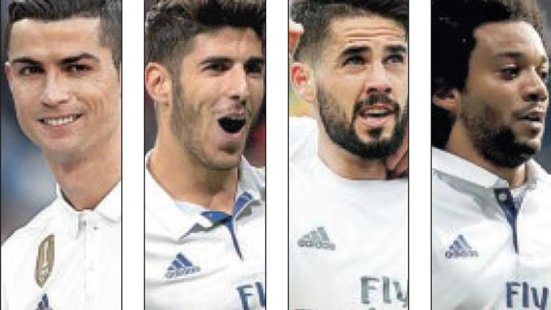 Ronaldo, Asensio, Isco y Marcelo