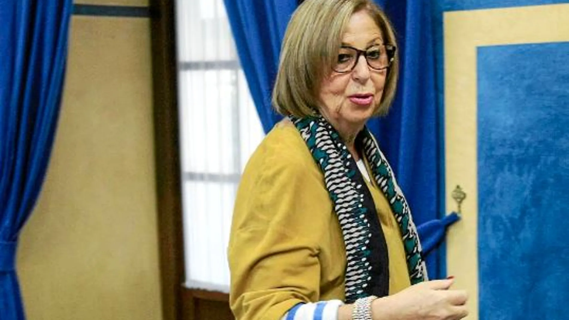 La titular de Educación, Adelaida de la Calle, en una reciente comparecencia en el Parlamento