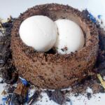 Uno de los platos con más éxito del restaurante es el «nido de chocolate»
