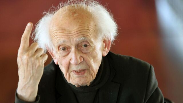 El sociólogo polaco Zygmunt Bauman, en un acto en Barcelona en 2013.