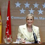 La presidenta de la Comunidad de Madrid, Cristina Cifuentes