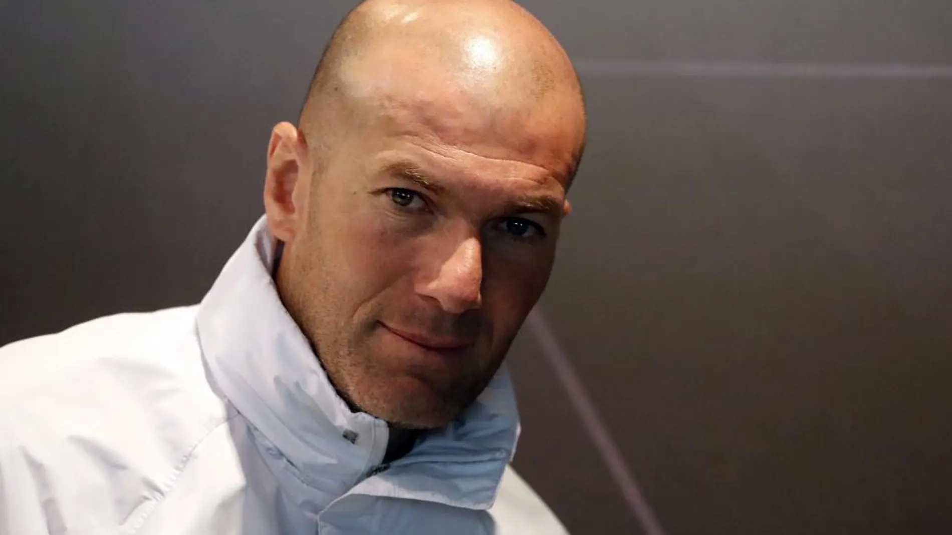 El entrenador del Real Madrid, Zinedine Zidane, durante la rueda de prensa