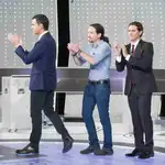  Sánchez, Iglesias y Rivera «debaten» sobre el resultado del Leganés-Alavés