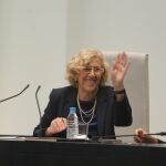 Manuela Carmena en el pleno del Ayuntamiento de Madrid, en una imagen de archivo.