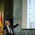 El ministro del Interior, Jorge Fernández Díaz, en la presentación del último balance de delitos de odio en España