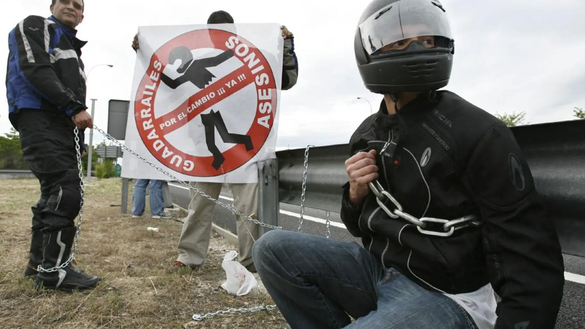 Motoristas de toda España se han manifestado en múltiples ocasiones pidiendo protecciones