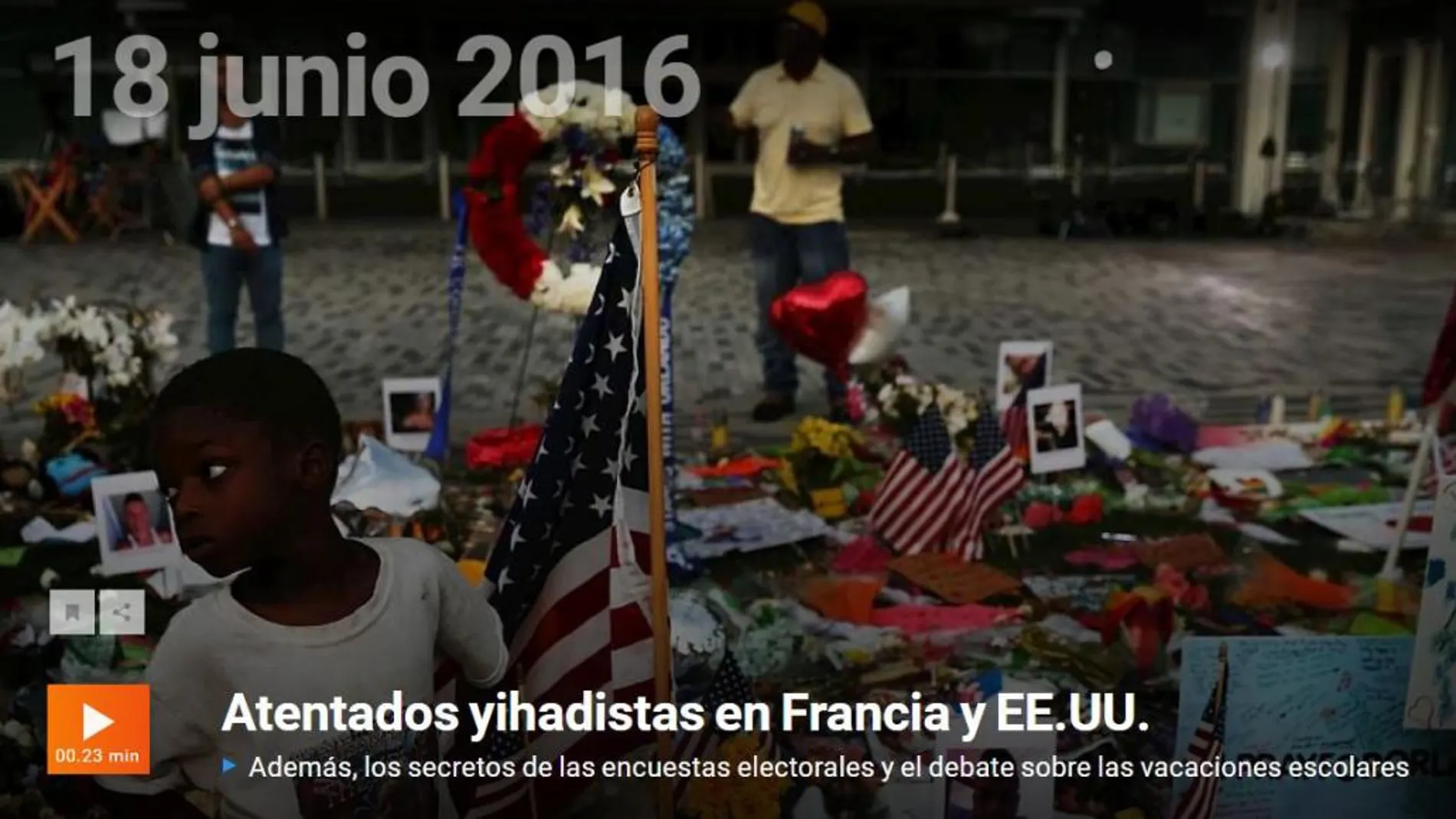 Los atentados de Orlando y París en «Informe Semanal»