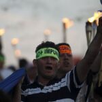 Los manifestantes denuncian la corrupción en Honduras