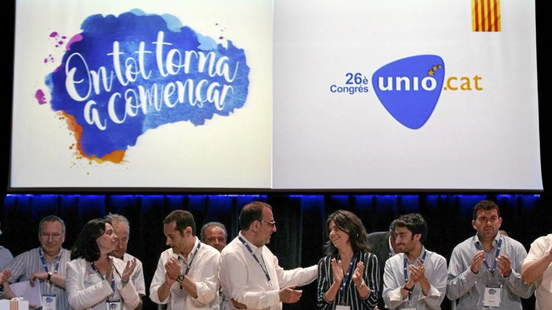 Josep Antoni Duran Lleida siguió el congreso de Unió desde un segundo plano