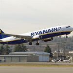 Despegue de un avión de Ryanair