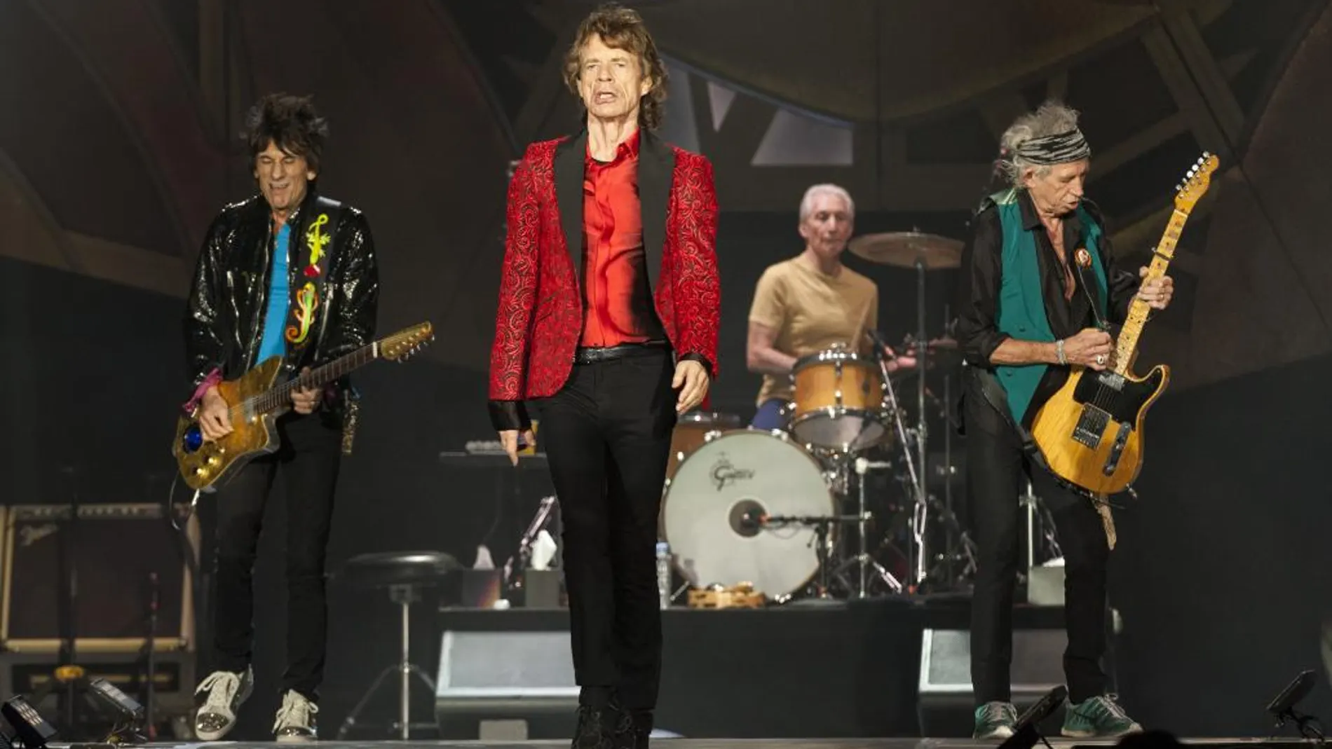Ronnie Wood, Mick Jagger, Charlie Watts y Keith Richards.