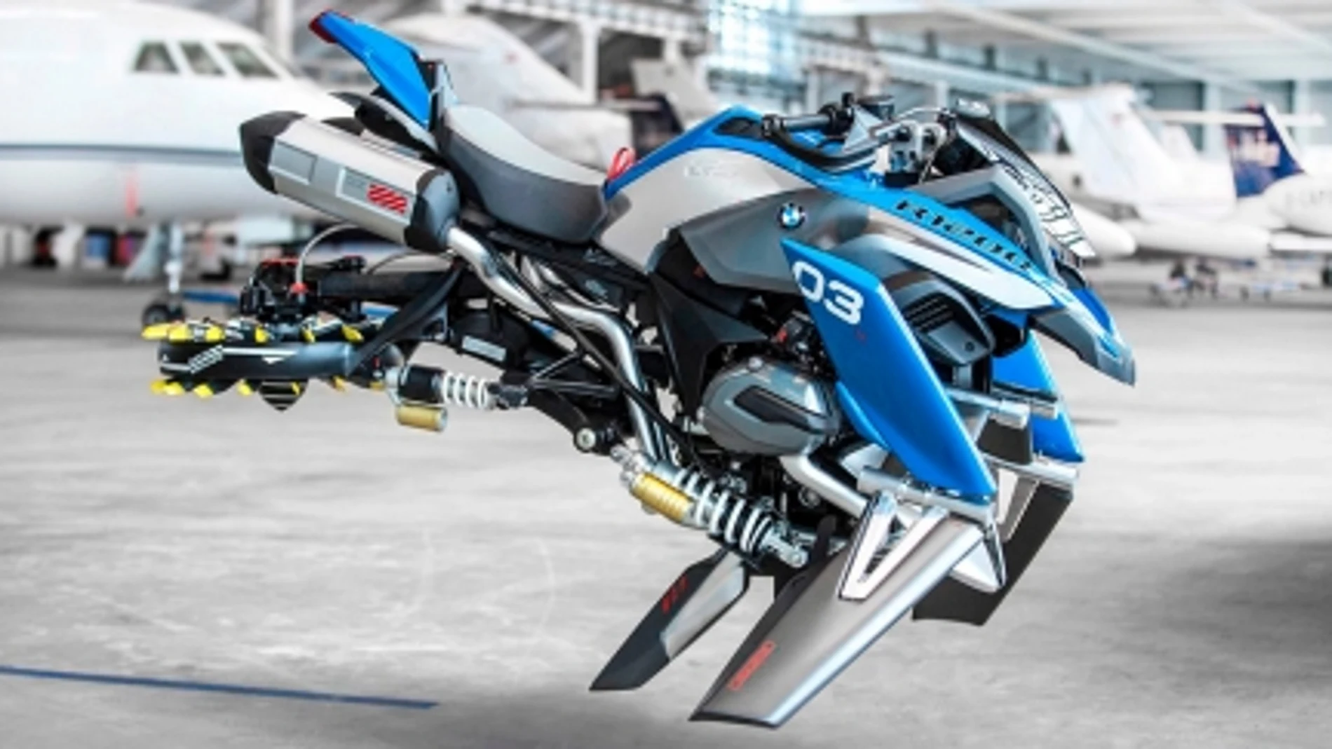 BMW y LEGO diseñan «Hover Ride», la espectacular moto voladora