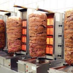 Establecimiento turco con carne kebab