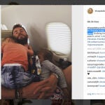 Chris Hemsworth con su hija India Rose y uno de sus mellizos (c) Instagram Elsa Pataky