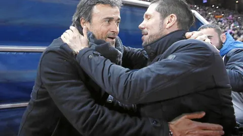 Luis Enrique y Simeone.