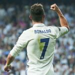 Ronaldo celebra uno de los goles que le marcó al Atlético