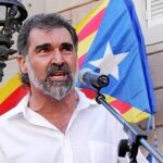 En la imagen, Jordi Cuixart, el presidente de Òmnium Cultural, en un acto soberanista
