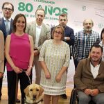 La consejera Alicia García; Francisco Sardón, presidente del Cermi; Ignacio Fernández Sobrino, director regional de Antena 3 y Onda Cero; e Ismael Pérez y Arancha Casado, de la ONCE en Castilla y León, entre otros