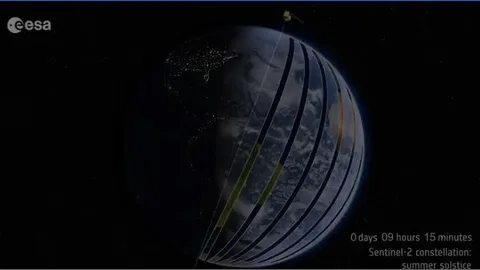 Así escanean la Tierra los gemelos Sentinel