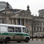 La Policía vigila el 'Reichstag' para el evento de elección del nuevo presidente alemán