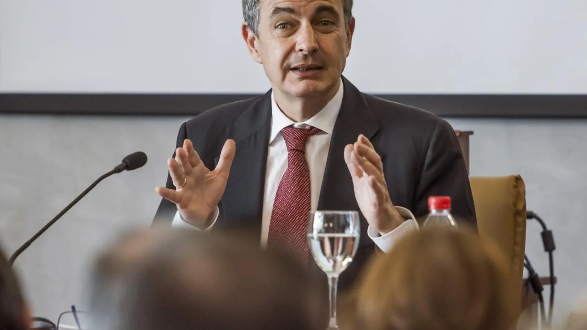 José Luis Rodríguez Zapatero durante la clausura de las jornadas sobre "Europa en la encrucijada: Brexit, nacionalimos y populismos"