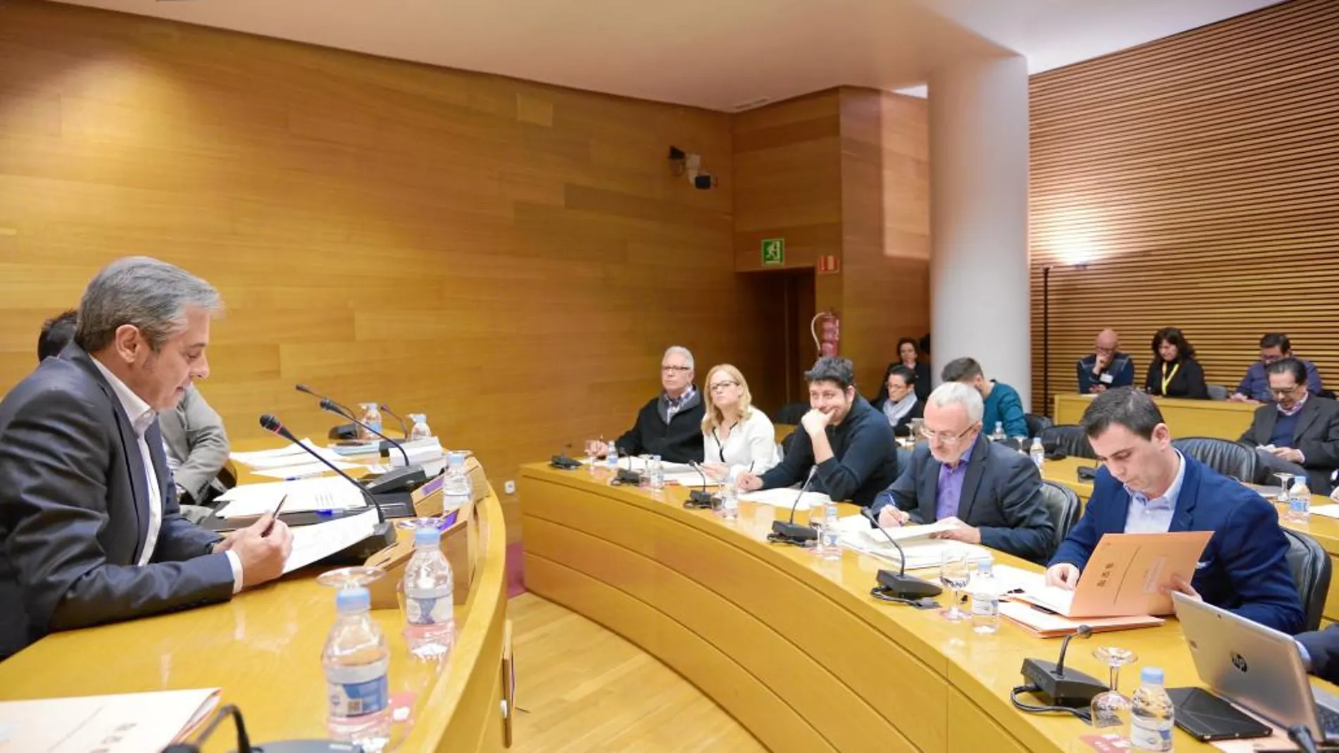 El ex presentador de Canal 9 Ximo Rovira acudió ayer a la Comisión de RTVV de Les Corts