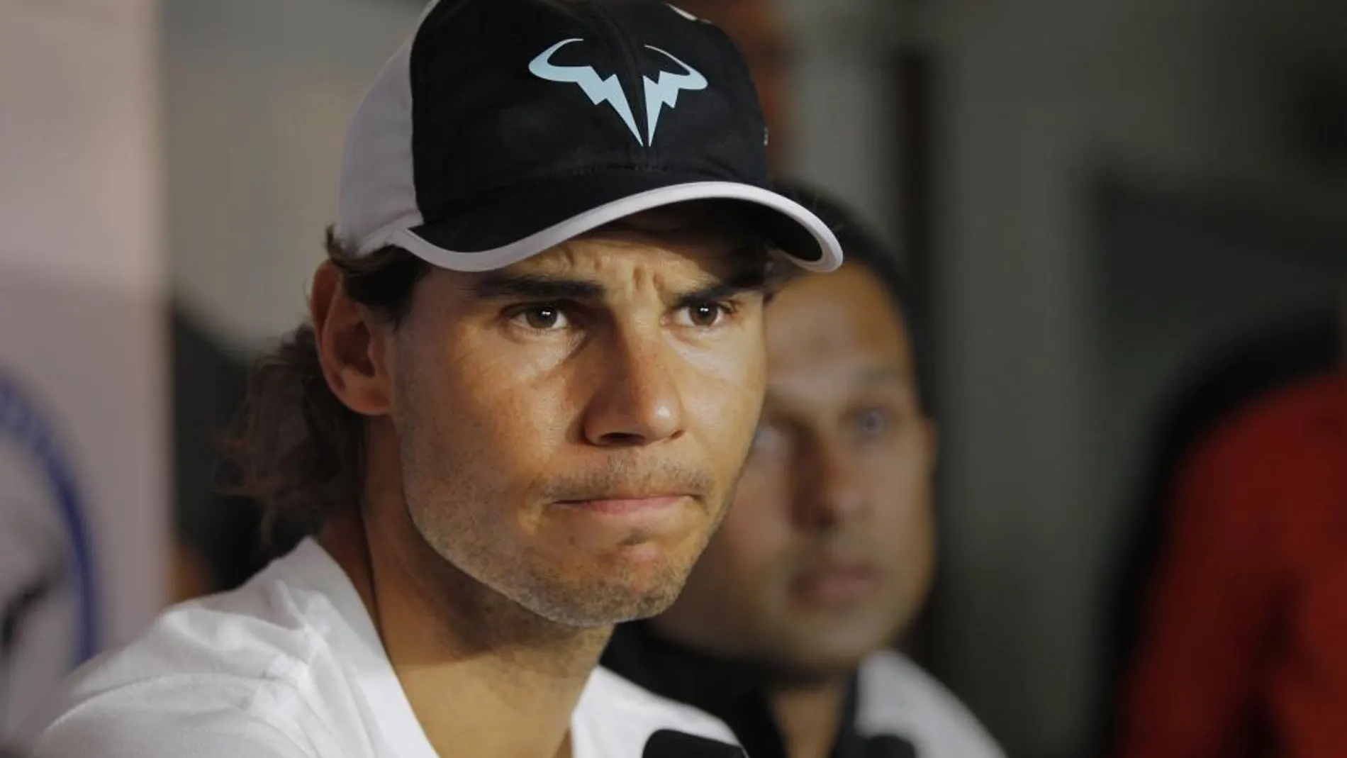 Rafael Nadal durante la rueda de prensa